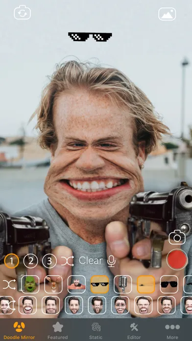 Capturas de tela do Doodle Mirror