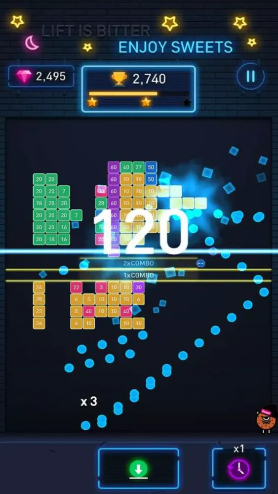 Capturas de pantalla de Brick Breaker: Neon Brick Ball