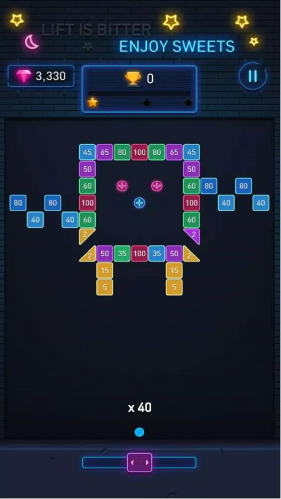 Capturas de pantalla de Brick Breaker: Neon Brick Ball
