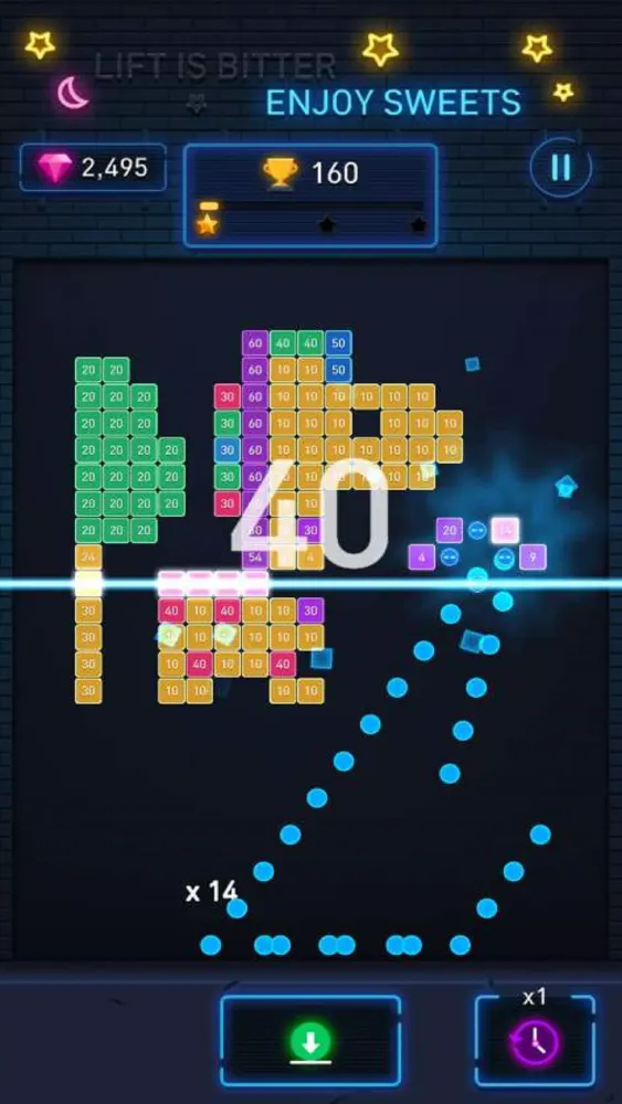 Capturas de pantalla de Brick Breaker: Neon Brick Ball
