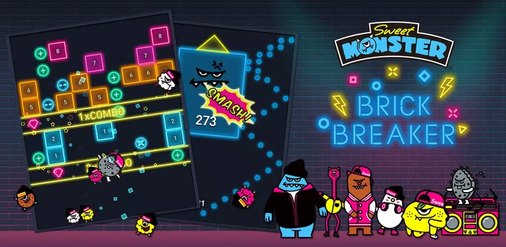 Capturas de pantalla de Brick Breaker: Neon Brick Ball