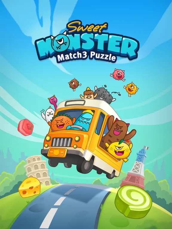 صور Match 3 Puzzle: SweetMonster iPad 
