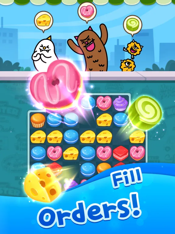 صور Match 3 Puzzle: SweetMonster iPad 