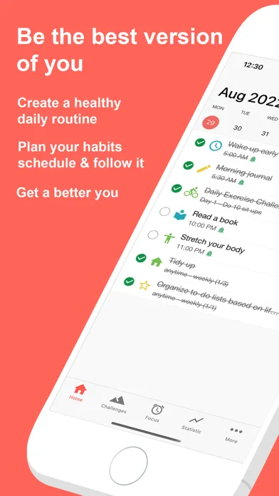 Captures d'écran de Routinery: Happy daily rituals