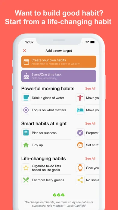 Captures d'écran de Routinery: Happy daily rituals