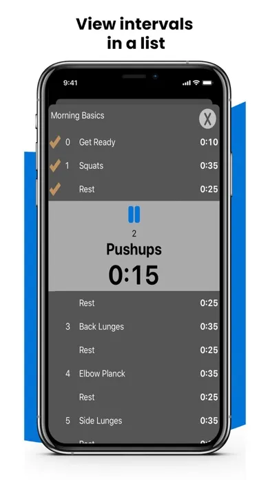 Скриншоты Intervals - HIIT Builder Lite