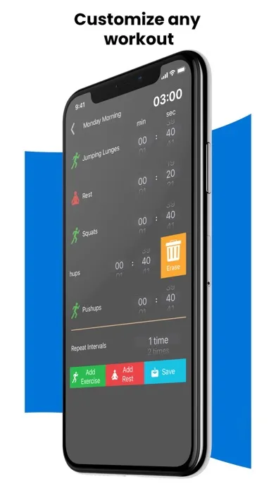 Скриншоты Intervals - HIIT Builder Lite