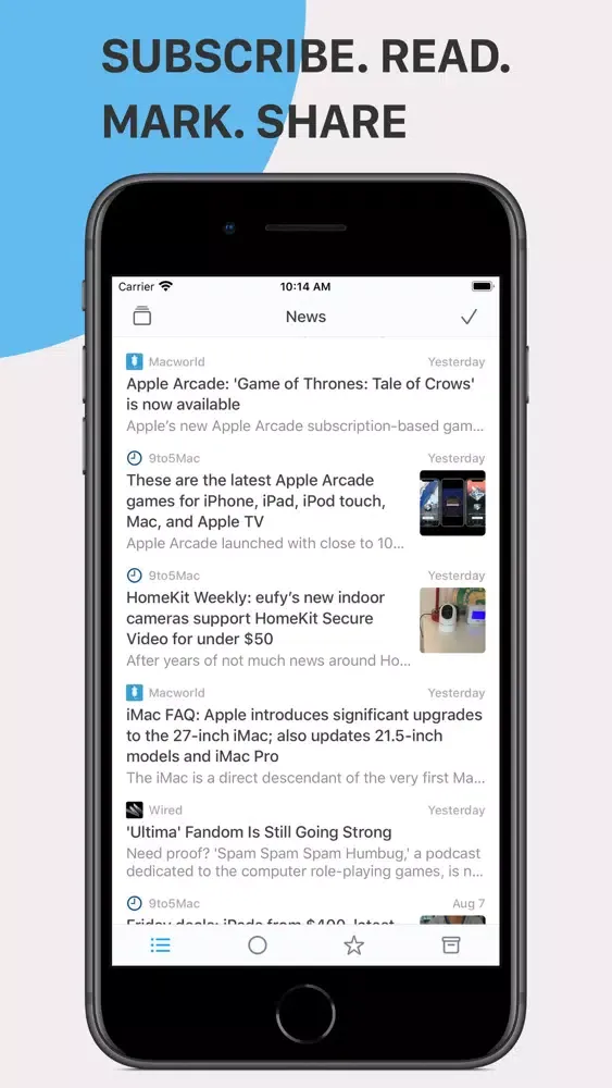 Pindoo RSS Screenshots