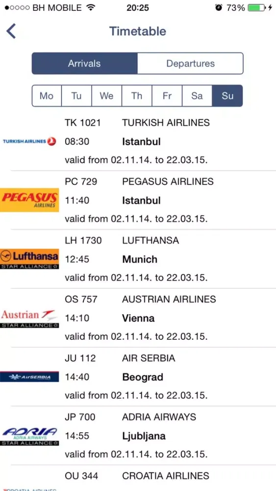 Скриншоты SIA - Sarajevo International Airport