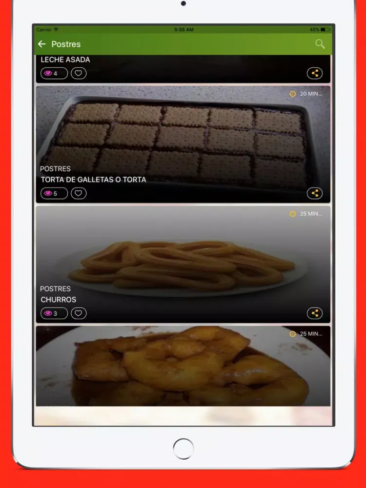 Recetas de Cocina y Comidas del Perú - Gastronomia iPad  Ekran Görüntüleri