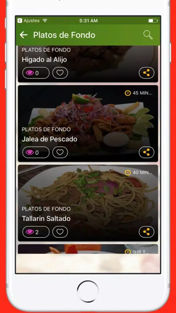 Recetas de Cocina y Comidas del Perú - Gastronomia Ekran Görüntüleri