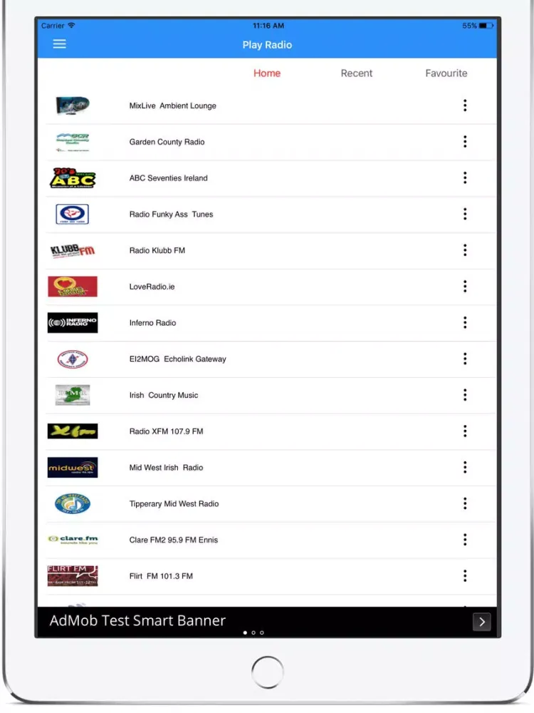 Radio Ireland FM | Irish Radios Stations Online IE iPad 應用截圖