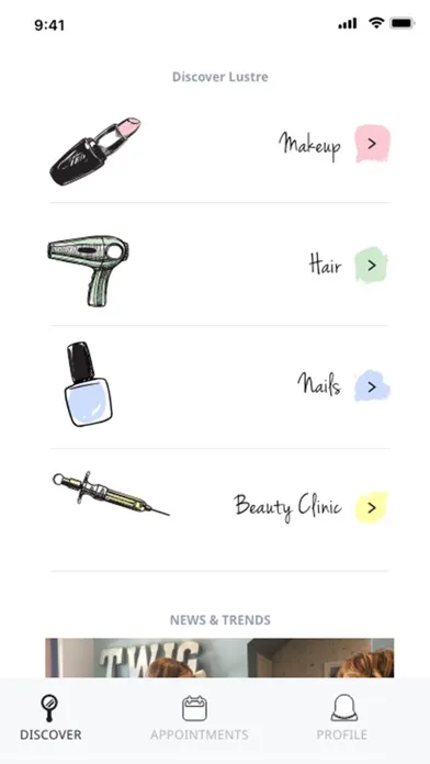 Lustre The Beauty Hub Ekran Görüntüleri