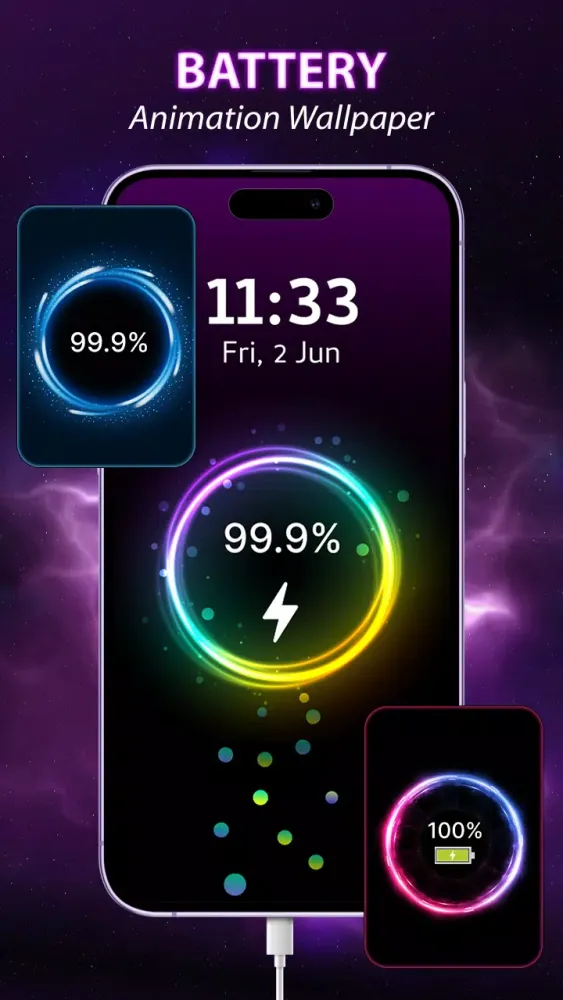 Battery Charger Animation Art Screenshots