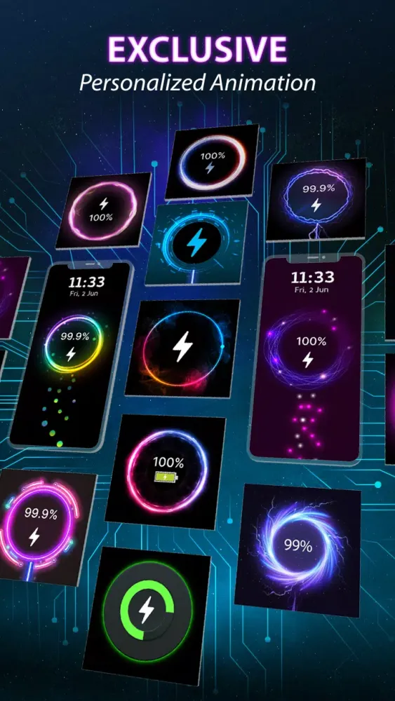 Battery Charger Animation Art Screenshots