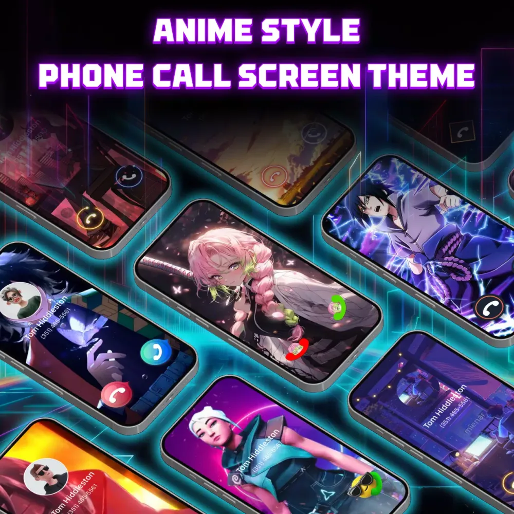 Tangkapan skrin Color Phone Call Screen Theme