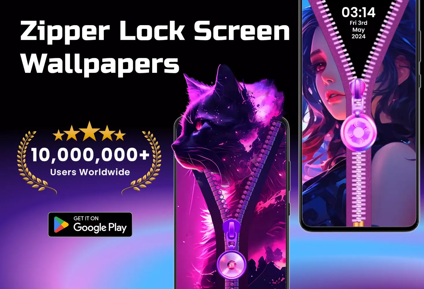 Zipper Lock Screen Wallpapers スクリーンショット