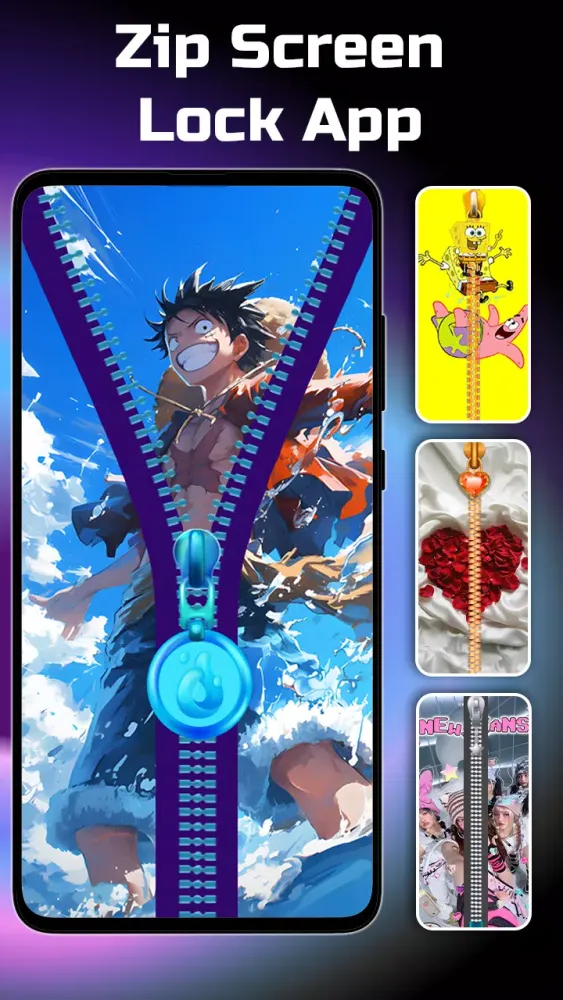 Zipper Lock Screen Wallpapers スクリーンショット