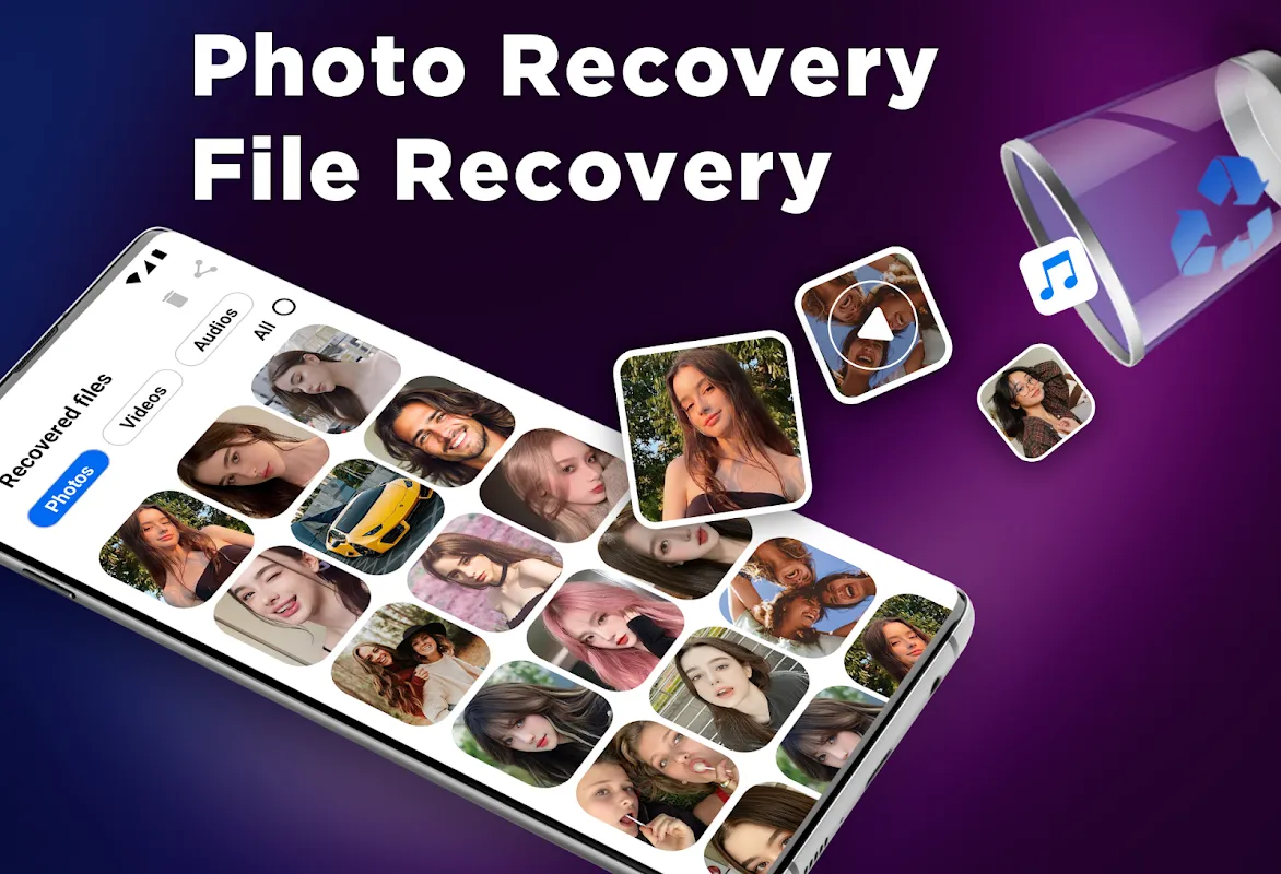 Tangkapan skrin Photo Recovery : File Recovery