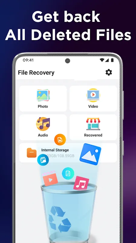 Tangkapan skrin Photo Recovery : File Recovery