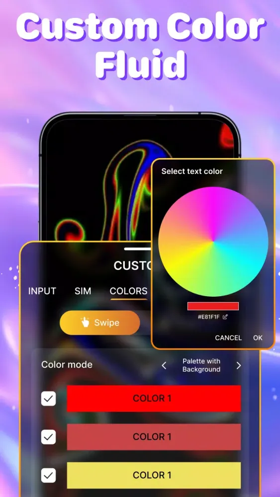 Tangkapan skrin Magic Fluid 3D Live Wallpaper