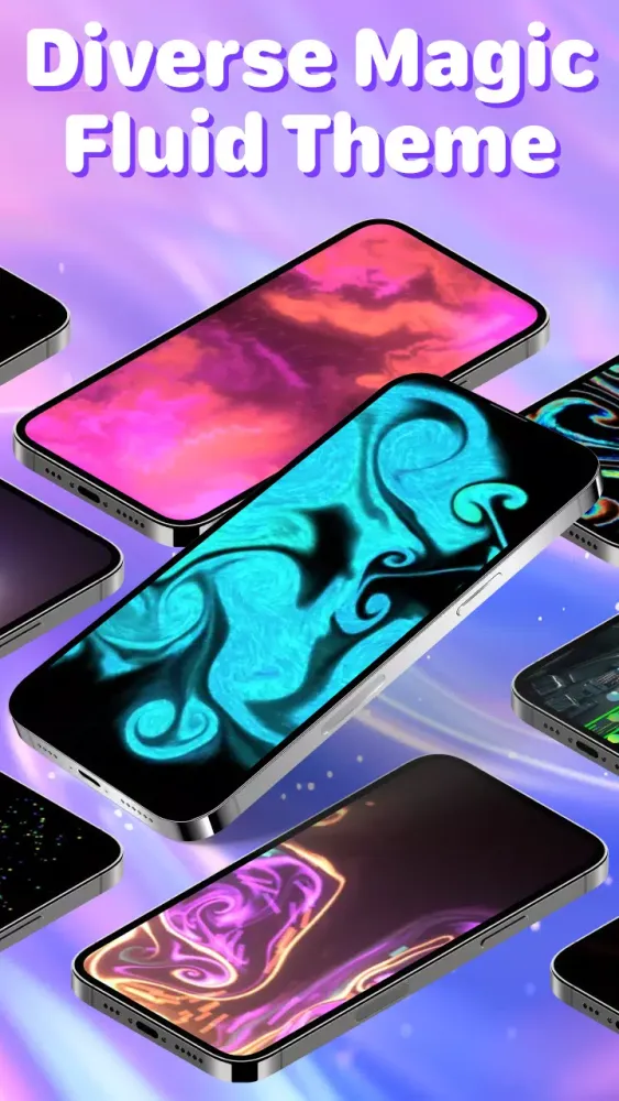 Tangkapan skrin Magic Fluid 3D Live Wallpaper