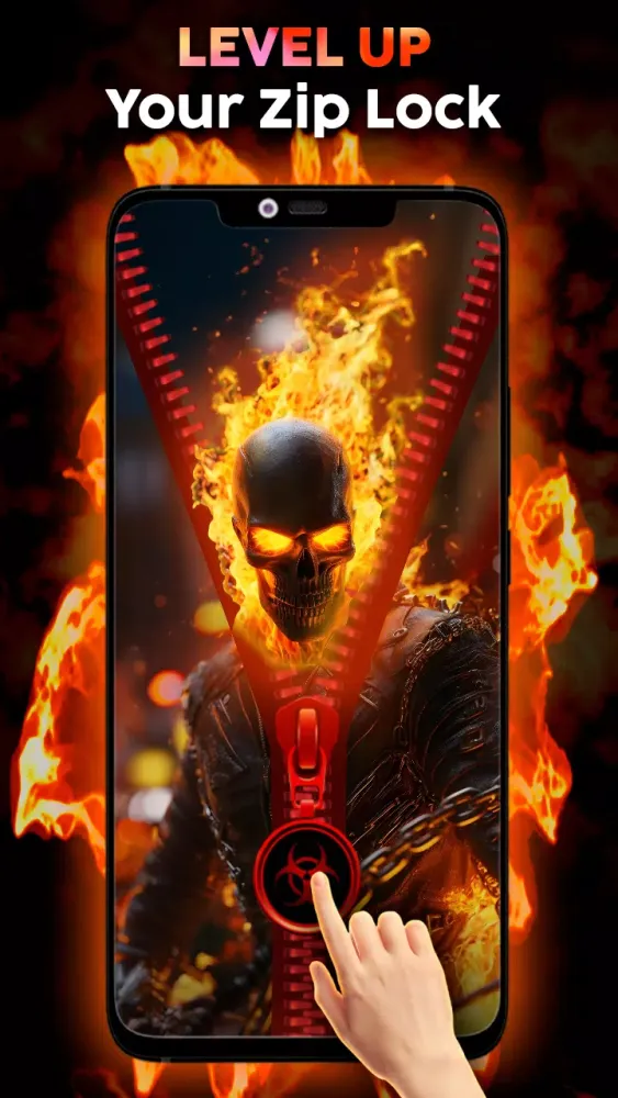 Capturas de tela do Zipper Lock Screen