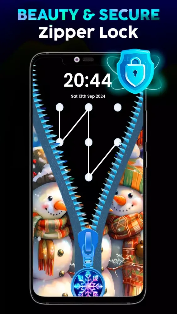 Capturas de tela do Zipper Lock Screen