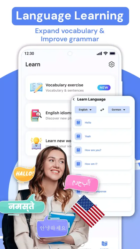 Ảnh chụp màn hình của Language Translator, Translate