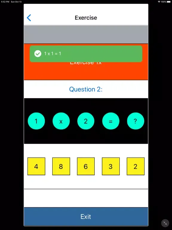 BABA Multiplication Table Game iPad  স্ক্রিনশট