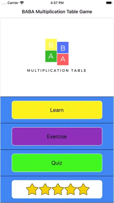 BABA Multiplication Table Game স্ক্রিনশট