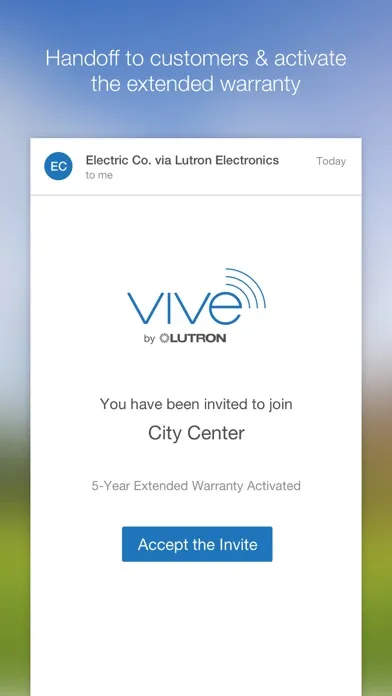 Lutron Vive スクリーンショット