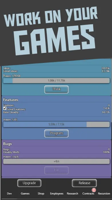 Tangkapan layar Idle Idle GameDev