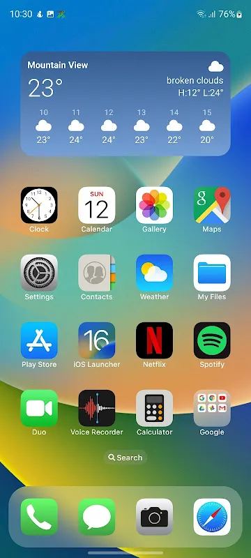 iOS Launcher Screenshots