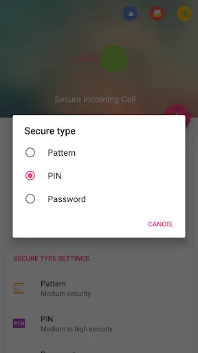 Secure Incoming Call Screenshots