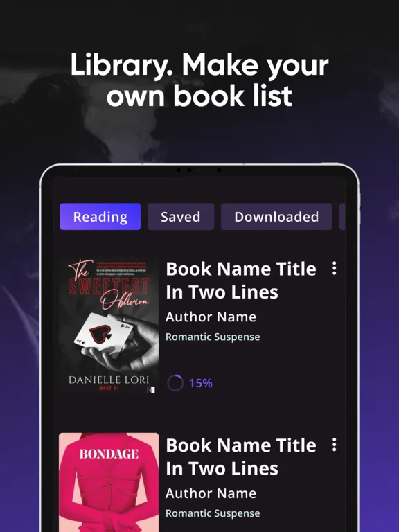 Webnovel - Romance Love Novels iPad Screenshots