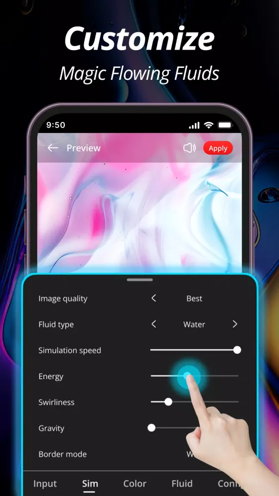 Live Wallpaper: Magic Fluid應用截圖