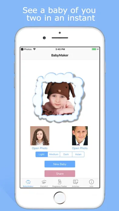 Zrzuty ekranu Baby Maker & Face Generator