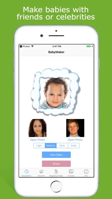 Zrzuty ekranu Baby Maker & Face Generator