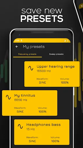 Zrzuty ekranu Frequency Sound Generator