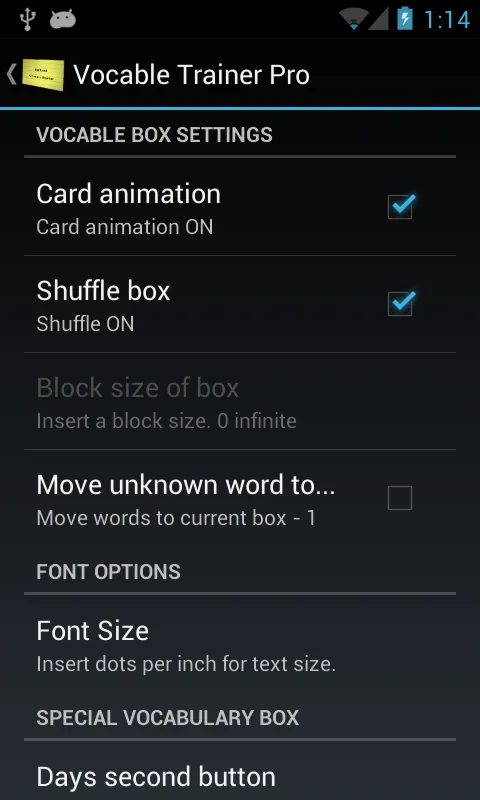 تصاویر Vocable Trainer Free
