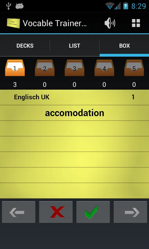 تصاویر Vocable Trainer Free