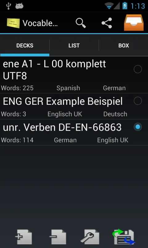 تصاویر Vocable Trainer Free