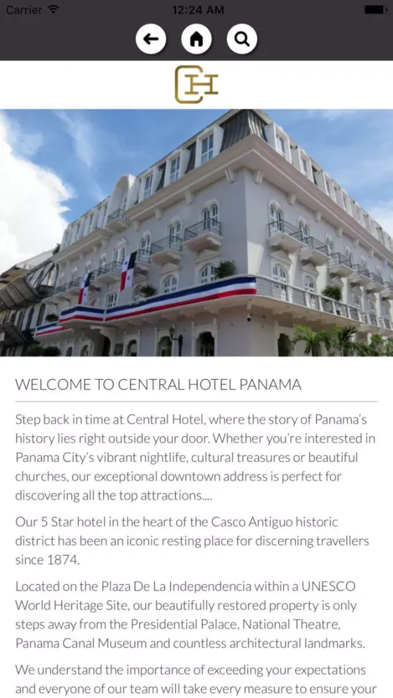 Zrzuty ekranu Central Hotel Panama