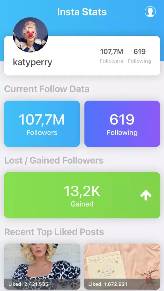 Скриншоты IgWidget - Followers Tracker +