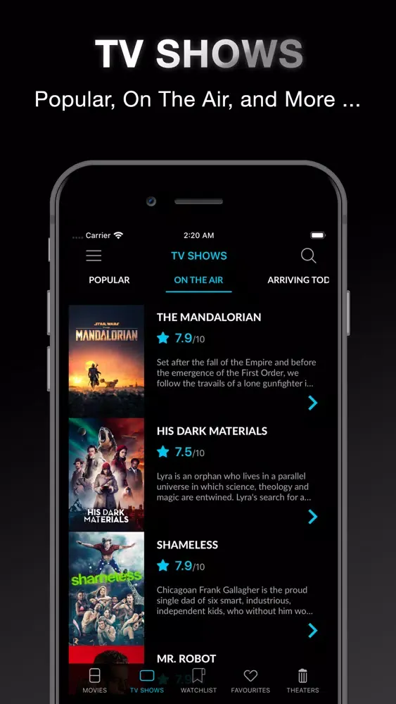 Capturas de pantalla de CineFilms - Movies, TV Tracker