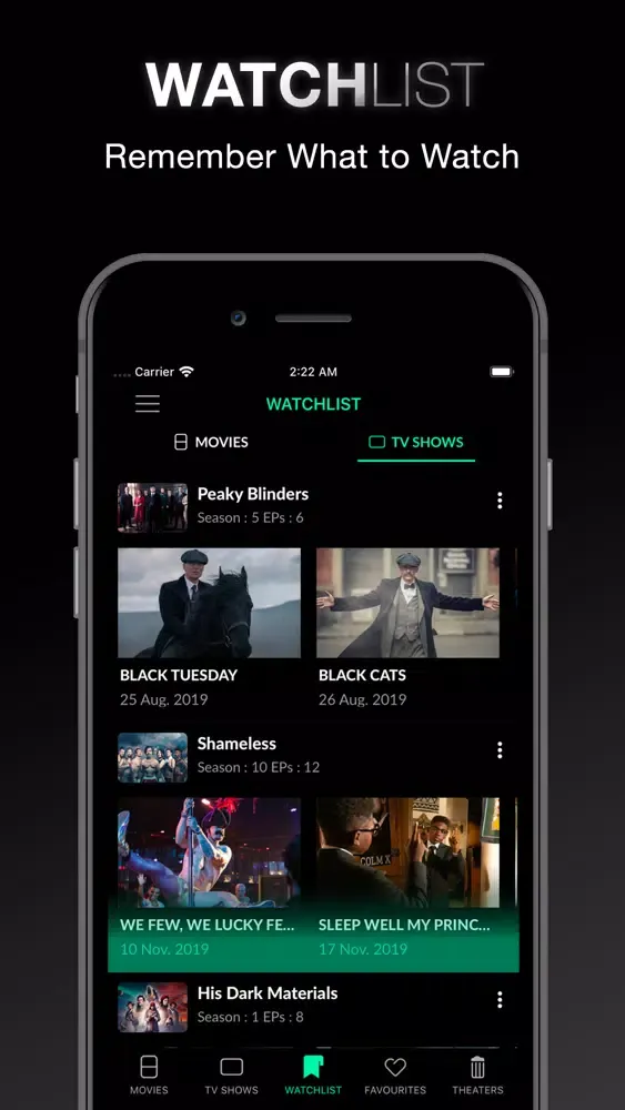 Capturas de pantalla de CineFilms - Movies, TV Tracker