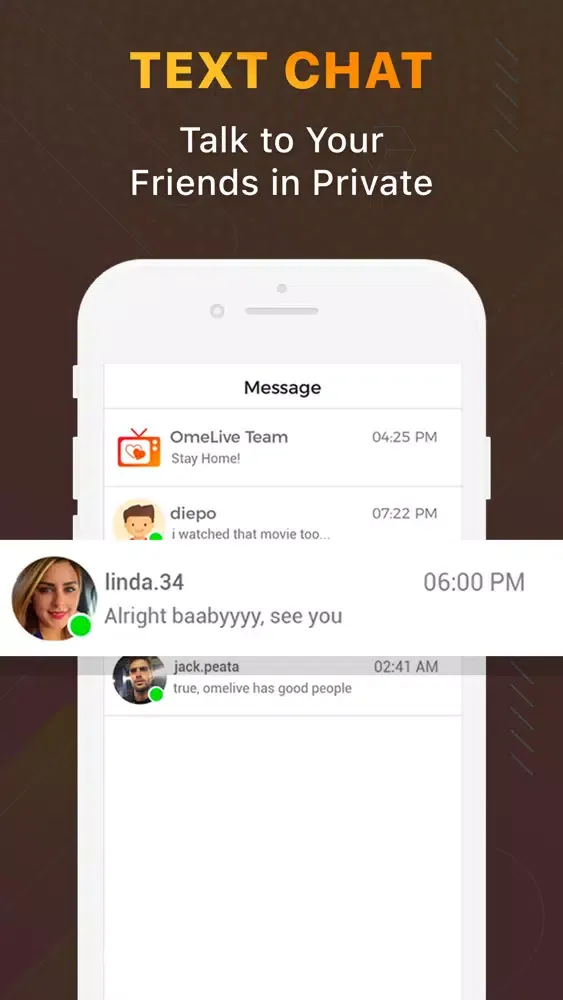 ภาพหน้าจอของ OmeLive - Live Video Chat App