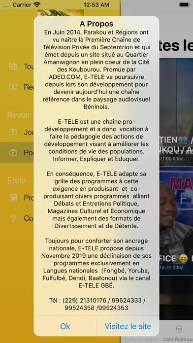E-télé : L'actualité Béninoise應用截圖
