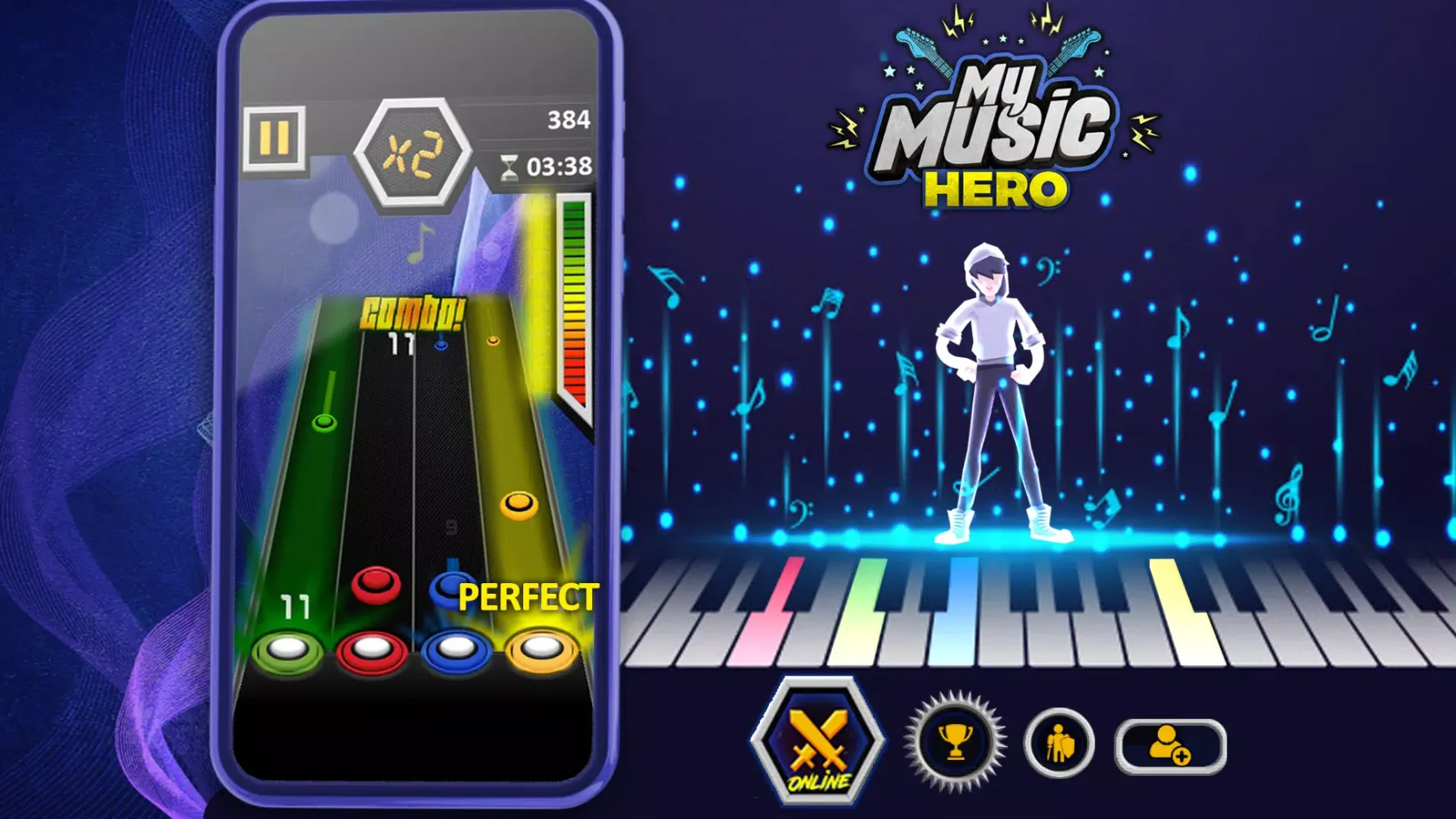 Guitar Hero Mobile: Music Game Ekran Görüntüleri